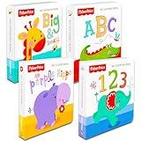 Fisher Price My First Books Set of 4 Baby Toddler Board Books (ABC Book, Colors Book, Numbers Book, Opposites Book)