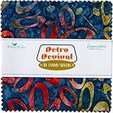 Tamarinis Expressions Batiks Retro Revival 42 5-inch Squares Charm Pack Riley Blake 5-23276-42