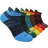 BIOAUM Cushioned Men's Ankle Socks, 6 Pairs Cotton Athletic Sport Breathable Low Cut Socks for Running