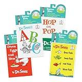 Kaplan Early Learning Dr. Seuss Books and Audio CDs - Set of 4 | Classroom Library Book Set | Read-Along Books