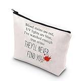 WCGXKO True Crime Gift True Crime Junkie Gift Crime Show Lover Zipper Pouch Makeup Bag (FIND YOU)