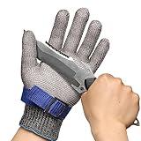 Schwer SlicePro ANSI A9 Cut Resistant Glove PR1706, Stainless Steel Mesh Metal Glove, Food Grade for Kitchen Cooking, Butcher Meat Cutting, Oyster Shucking, Mandoline, Fishing, Non-PFAS (M, 1 PCS)