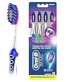 Oral-B Pro-Flex Stain Eraser Manual Toothbrush, Medium, 4 Count