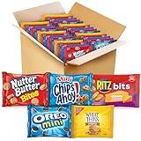 OREO Mini Cookies, Mini CHIPS AHOY! Cookies, RITZ Bits Cheese Crackers, Nutter Butter Bites & Wheat Thins Crackers, Nabisco Cookie & Cracker Variety Pack, 50 Snack Packs