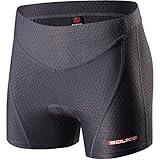 Eco-daily Cycling Shorts Women's 3D Padded Bicycle Bike Biking Underwear Shorts Darkgrey