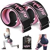 Booty Bands for Women Glutes - BFR Blood Flow Restriction Bands with Weekly Plan for Legs, Butt & Hip Building, Occlusion Bands for Workouts, Fabric Bands for Squat Butt & Thigh