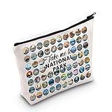 WZMPA US National Parks Travel Cosmetic Bag National Park Trip Gift Take Me To National Park Zipper Pouch Bag National Park Merchandise (Take National Park)