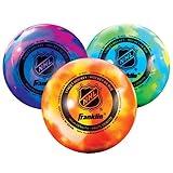 Franklin Sports NHL Hockey Balls - No Bounce Outdoor Street + Roller - Official Size - 3 Pack - Assorted Colors