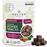 Navitas Organics Superfood Power Snacks, Cacao Goji, 8 oz. Bag, 11 Servings — Organic, Non-GMO, Gluten-Free