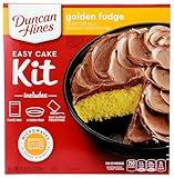 Duncan Hines Easy Cake Kit Golden Fudge Cake Mix, 8.4 OZ