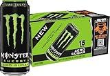 Monster Energy Zero Sugar, Green, Original, Low Calorie Energy Drink, 16 ounce (Pack of 15)