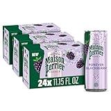 Maison Perrier Forever Blackberry Flavored Sparkling Water, 11.15 Fl Oz Cans, 8 Count, 3 Pack