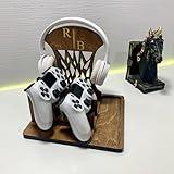 Personalized Valentines Day Gift for Him, Custom Controller Holder, Headphone Stand, Gaming Accessories, Gift for Son, Gift for Gamer Boyfriend, Gift for man