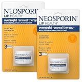 Neosporin Lip Health Overnight Renewal Therapy, 0.27 Oz, Pack of 2