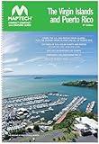 MAPTECH Compact ChartKit and Cruising Guide, Virgin Islands and Puerto Rico, 8th Edition, 100 Pages Full-Color Charts, Spiral Bound, 18" x 12.6