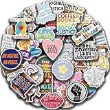 GUBPHK 50 Pcs Social Justice Stickers Pack Social Worker Stickers Social Work Values Stickers Women and Children Rights Stickers for Water Bottle Laptop Journal Stickers Social Workers Gift