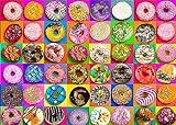 Nattork Jigsaw Puzzles 100 Pieces for Kids Youth Puzzle Beginner (Donuts) Pieces Fit Together Perfectly