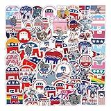 60pcs Republican Elephant Sticker Political Stickers, Waterproof Vinyl Sticker Decals, for Kids Girls Boys Teens Adults for Water Bottles Laptop Suitcase for Birthday Party Supplies Decoration Favors