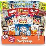 Snack Box Variety Pack (40 Count) Father's Day Candy Gift Basket - College Student Care Package, Prime Food Arrangement Chips, Cookies, Bar's - Easter, Birthday Treat for Women, Men, Adults, Teens, Kids