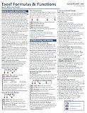 Microsoft Excel Formulas and Functions Laminated Quick Reference Training Tutorial Guide Cheat Sheet (Instructions and Tips)