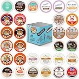 Variety Pack of Coffee, Tea, Hot Chocolate and Cappuccino, Sampler of Single Serve Coffee, Tea, Hot Cocoa and Cappuccino Pods for Keurig K Cups Machines, 30 Pack - No Duplicates