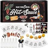 DIY Hot Sauce Kit Gift Set, Make Your Own Hot Sauce Kit for Adults, Hot Sauce Lovers Gift Ideas, Hot Sauce Making Kits for Men, Hot Sauce Gift Sets for Men, DIY Hot Sauce Making Kit Everything Included, Unique Hot Sauce Gifts for Men