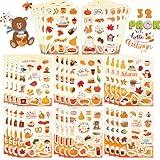 32 Sheets Fall Stickers, Fall Kids Stickers, November Stickers, Fall Party Favor, Fall Stickers for School, Hello Autumn Sticker for Bags Envelopes Cards Scrapbooking, Stickers for Preschool Classroom