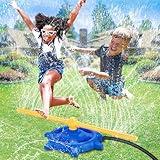 Water Sprinkler for Kids with Rotating Spray Nozzles Attaches to Garden Hose Fun Summer Outside Toys for Toddlers 1-3-5 + Lawn Backyard Games for Kids 4-8-12 Family Outdoor Play Equipment Easter Gift