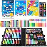 iBayam Art Supplies, 149-Pack Drawing Kit Painting Art Set Art Kits Gifts Box, Arts and Crafts for Kids Girls Boys, with Coloring Book, Crayons, Pastels, Pencils, Watercolor Pens & Cakes