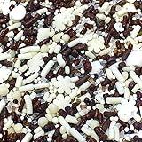 Mini Marshmallows for Hot Chocolate Bomb & Cocoa Toppings I Snowflake Sprinkles I Dehydrated Marshmallow I Baking and Decorating Cupcakes, Cakes, Cookies, and Ice Cream! I 7 oz I Brown I White I (Hot Cocoa)