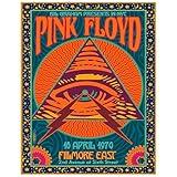 Vintage Concert Poster 11x14 - Psychedelic Rock Music Wall Art - Retro 70s Home Decor - Classic Rock Band Wall Art - Music Room Decoration - UNFRAMED