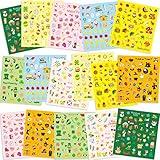 16 Sheets Holiday Stickers 800 Seasons Assortment Stickers for Kids Children Craft Party Favors Thanksgiving Christmas New Year