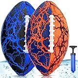 Jasonwell Pool Beach Water Football - 2 Pack Waterproof Football Strong Grip Fun Pool Toys Games for Swimming Pools Beach Lake Park Backyard Outdoor Play for Kids Children Teens Adults Family