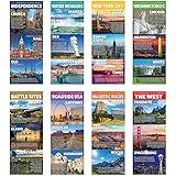 United States Landmarks & Monuments Poster Set - 8 Pieces