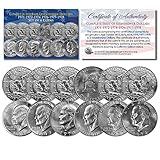 Eisenhower IKE Dollars 6-Coin Set Complete Set of All Years 1971-1978 with Capsules and Certificate