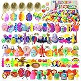 200 Pcs Prefilled Easter Eggs with Toys Inside,Easter Basket Stuffers,Surprise Easter Egg Fillers,Easter Toys Bulk,Easter Egg Hunt,Prizes Classroom Events,Easter Gifts,Eggs Fillers,Easte Party Favors