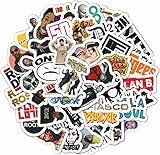 BulbaCraft 100Pcs Hip Hop Stickers, 90s Hip Hop, 2000s Hip Hop - Rapper Stickers, Rap Stickers Rap Toys, Rap Accessories - Music Stickers for Water Bottle - Singer Stickers, Celebrity Stickers