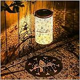 Cardinal Solar Lanterns Outdoor Waterproof Hanging Solar Lights Cardinal Gifts for Women Men Metal Bird Decorative LED Lanterns for Yard, Patio, Lawn, Tabletop, Pathway, Landscape, Garden Decor