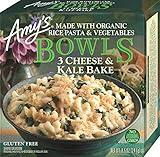 Amy's Frozen Meals, 3 Cheese and Kale Bake, Made With Organic Rice Pasta and Veggies, Gluten Free Microwave Meals, 8.5 Oz