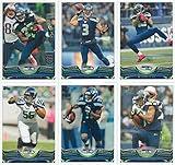 Seattle Seahawks 2013 Topps Complete Regular Issue 19 Card Team Set Including Russell Wilson, Marshawn Lynch, Sherman and Others, Super Bowl Champions