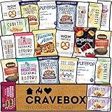 CRAVEBOX Gourmet Specialty Snacks Box Care Package Boxes for College Students Adults Healthy Cookies Bar Organic Variety Gift Pack Assortment Basket Mix Sampler Treat Final Exam Office Men Women Christmas Back to School