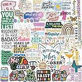Sober Stickers,Sobriety Vinyl Stickers,Water Bottle Laptop Scrapbooking Stickers Recovery Gifts(50 Pack)