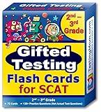 TestingMom.com SCAT Test Prep Flash Cards (School and College Ability Test) – Elementary Level Grades 2 – 3 – Complete SCAT Test for Students Applying to Johns Hopkins Center for Talented Youth