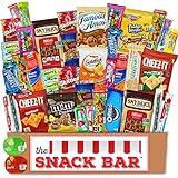 The Snack Bar - Snack Care Package (40 count) - Variety Assortment with American Candy, Fruit Snacks, Gift Snack Box for Lunches, Office, College Students, Road Trips, Holiday Gifts