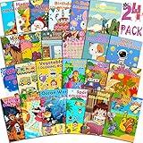 24Pack Small Coloring Books for Kids Ages 4-8, Bulk Coloring Books for Kids Ages 2-6-12, Kids Coloring Books Bulk, Kids Birthday Party Favors Classroom Activity Supplies Includes Dinosaur Animal