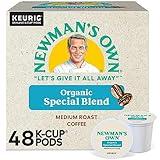 Newman's Own Organics Special Blend, Single-Serve Keurig K-Cup Pods, Medium Roast Coffee Pods, 48 Count