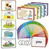 Coogam Sight Words Educational Flashcards - 220 Dolch Sightwords Game with Pictures & Sentences,Literacy Learning Reading Cards Toy for Kindergarten,Home School Kids 3 4 5 Years Old