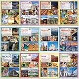 Wiooffen 12 Pcs Cultures Around The World Posters Multicultural & Diversity Classroom Decorations Study Materials for Teachers Middle School & High School Classroom Social Study Decorations