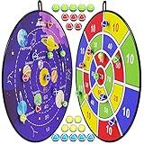 BooTaa 2 Pack 29" Large Dart Board Game Set with 20 Sticky Balls, Indoor/Sport Outdoor Fun Party Play Games, Boys Girls Toys, Birthday Toy Gifts for 3 4 5 6 7 8 9 10 11 12 Year Old Boys Girls Kids