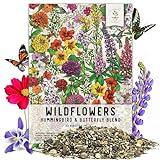 Seed Needs, Package of 15,000+ Hummingbird and Butterfly Garden Wildflower Seed Mixture for Planting (99% Pure Live Seed- NO Filler) 20+ Varieties, Annual Perennial - Bulk